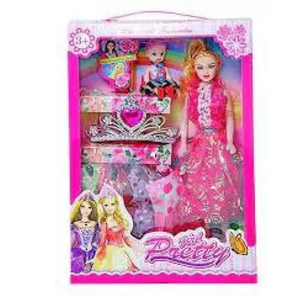 Tryzens Plastic Doll Set Fashionable Princess Dolls Collection Pretty Girl Doll Set (Multicolor)