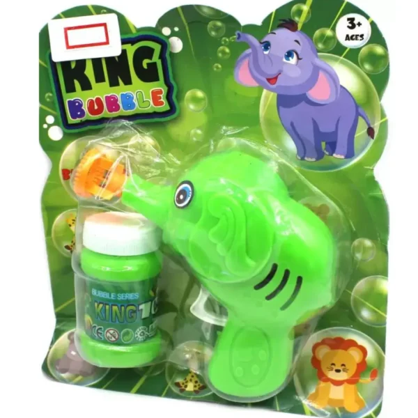 Neoinsta Shopping Very Beautiful Elephant King Bubble Gun Green Toy Bubble Maker