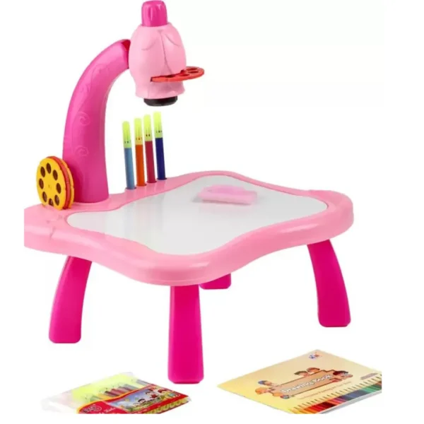 niyana Drawing Projector Table for Kids Trace Draw AND Learning Painting Toy  (Pink)