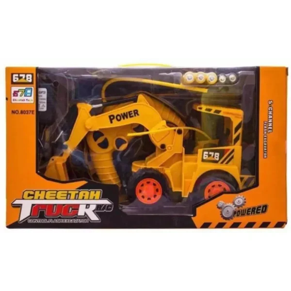 GLOBAL Rechargeable 5 Channel Super Full Function with Remote JCB Truck (Yellow)