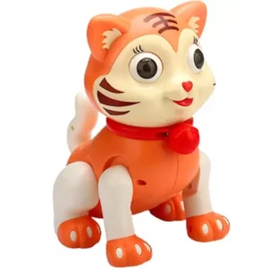 RAINBOW RIDERS Musical Cute Tiger Toy with Flashing LED Light and Cute Design for Kids & Babies (Multicolor)