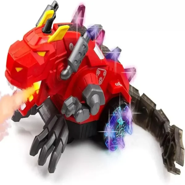 KTRS Dragon Mechanical Walking Dragon Dinosaur Toy Fire Breathing Water Spray Lights (Multicolor)