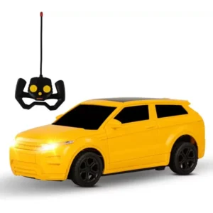 Baybee Little Roster 1:24 Scale RC Rechargeable Remote Control Car for Kids with USB (Yellow)