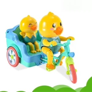 Muren Musical Two Ducklings Tricycle Toy for Kids Babies (Multicolor)