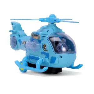 URBAN TOYS New Battery Operated 360 Degree Revolve Musical Helicopter Bump and Go Action Aeroplane Toy (3 Wings)