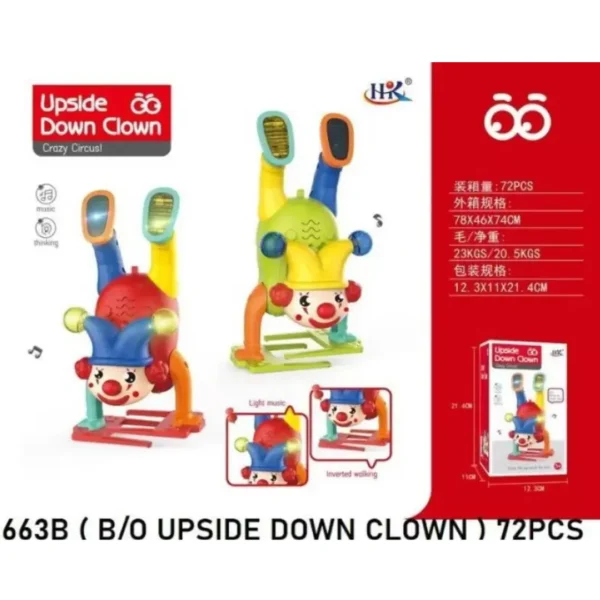 KAIRA TOY UPSIDE DOWN CLOWN Toys Gifts For Unisex Baby (Multicolor)