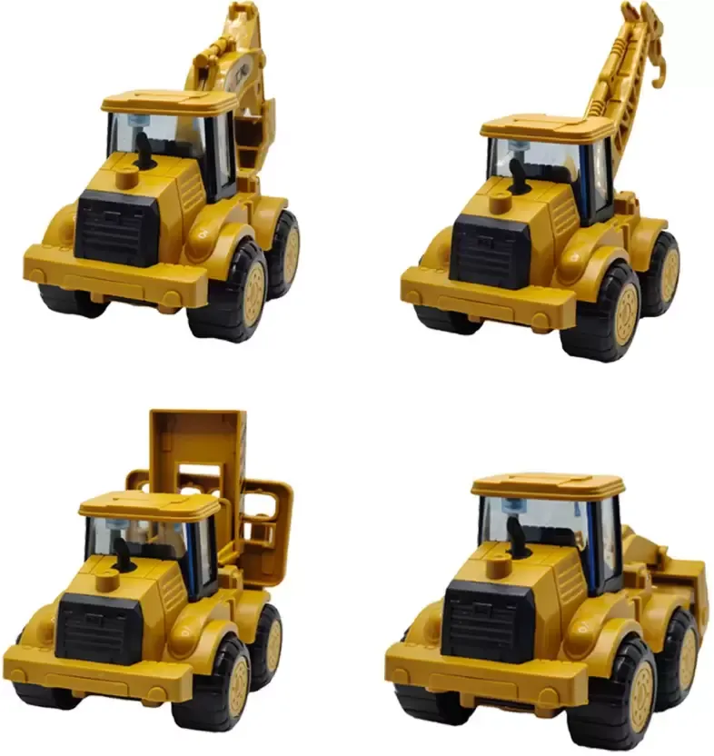 SVE Construction Vehicles Pretend Play Toy Trucks Play Set Building Vehicles Set (Multicolor, Pack of: 4)