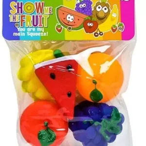 Galactic Show Me The Fruit Baby Rings Little New Born Baby Toy Kids Colorful Fruits Chu Chu Squeeze Bath Toys for Babies Infants Toddlers