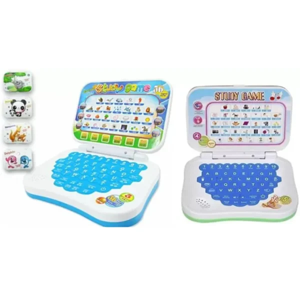 Kidzoy Mini Educational & Learning Study Game Laptop For Kids With Sound pack of 2 (Multicolor)