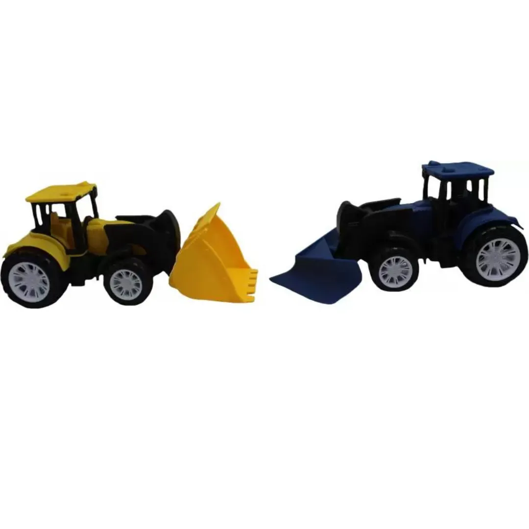 Neoinsta Shopping Friction Powered Set of 2 Combo Bulldozer Yellow Color Road Leveller Blue Toy (Yellow, Blue, Pack of: 1)