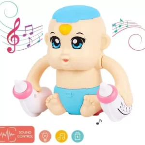 littlewish rolling dancing musical voice acivated baby toy fr kids  (Multicolor)