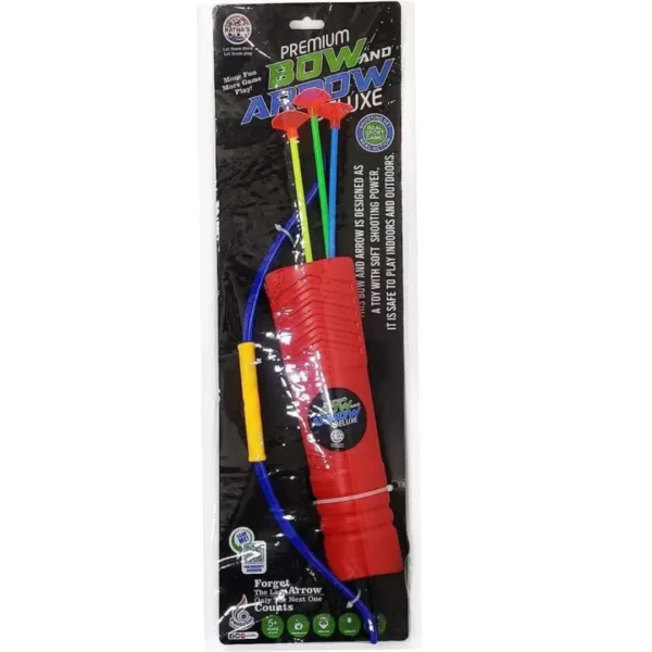 Game Phactory RATNA'S Premium Bow and Arrow Deluxe for Kids Age 5+ Years (Multicolor)