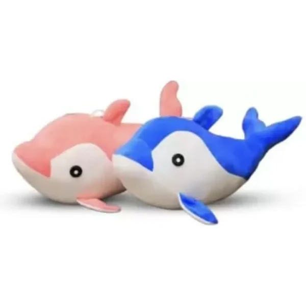 Cute Dolphin Fish Soft Toy for Boys/Girls, Fish Soft Toy for Gift - 9 cm (Multicolor)