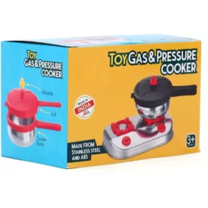 zokato Miniature Stainless Steel Toy Cooker with Gas Stove.