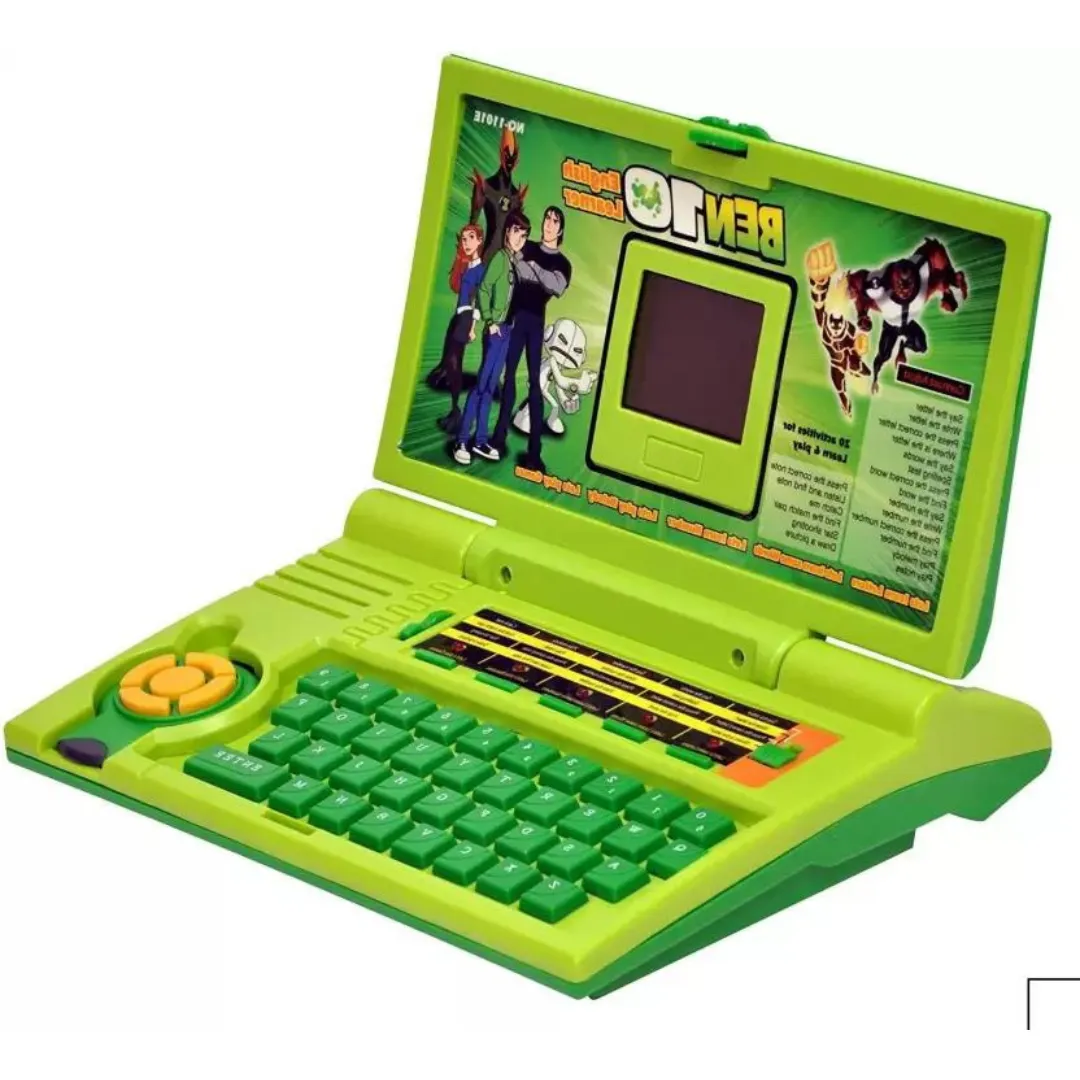 KRISHNA 20 Activities & Games Fun Laptop Notebook Computer Toy for Kids (Green)