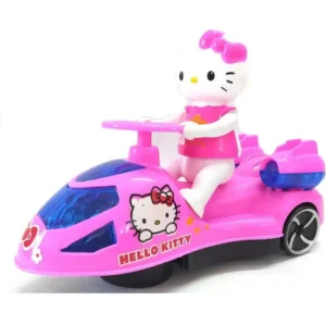 TOYOMAA Compatible Hello Kitty Speed Car Toy for Kids with 3D Light & Sound.  (Multicolor, Pack of: 1)