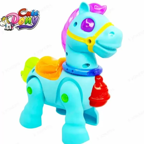 GVP Toys Cute Dony Light and Sound Animal Walking Battery Operated Toy for Kids (Multicolor)