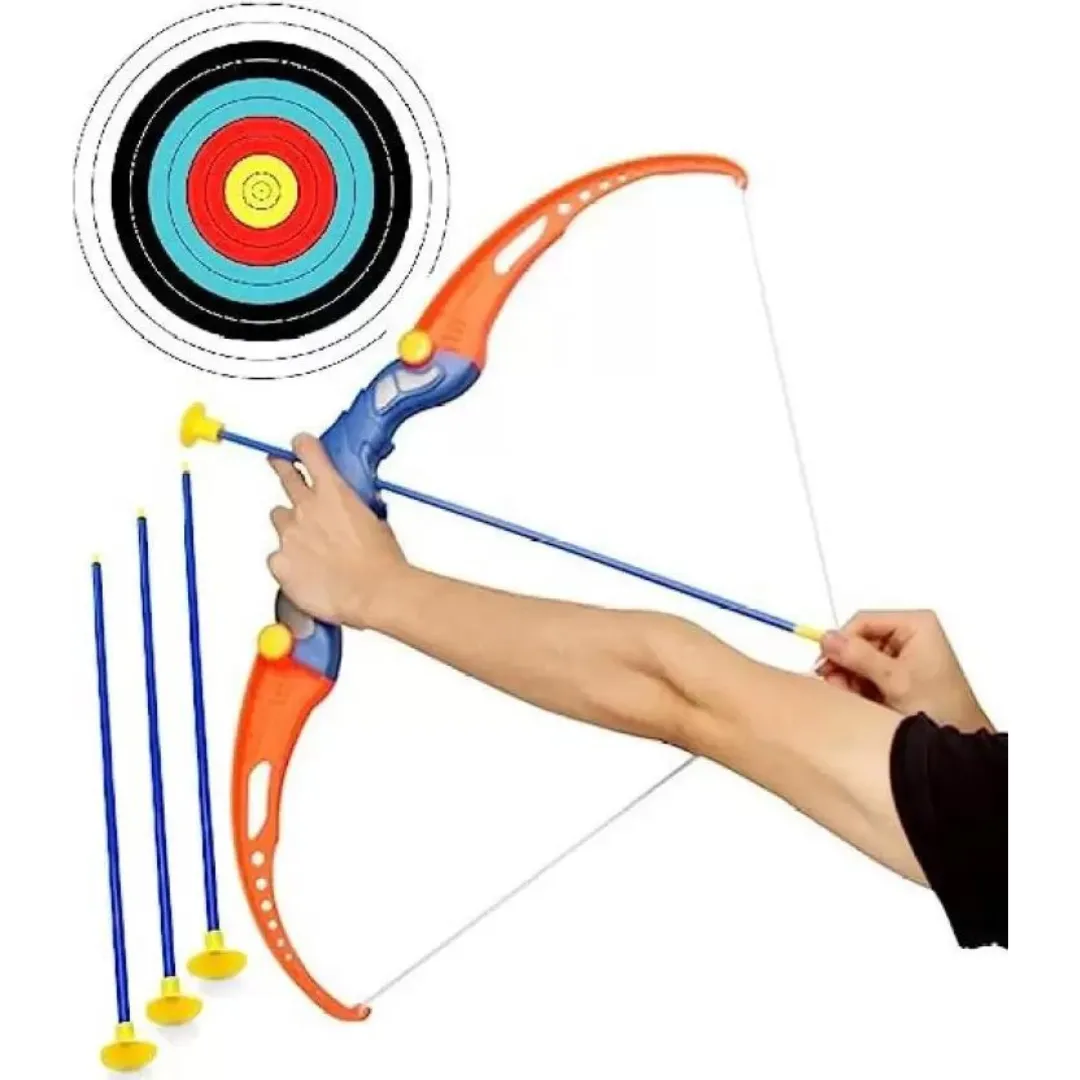 TOOBIL Kid's Archery Bow and Arrow Toy Shooting Target Game Bows & Arrows  (Black)